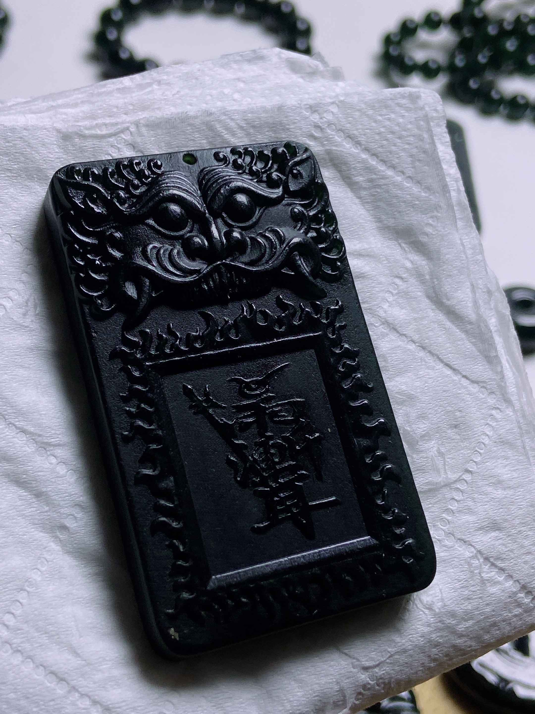 天然缅料a货 仿古无事牌挂件111