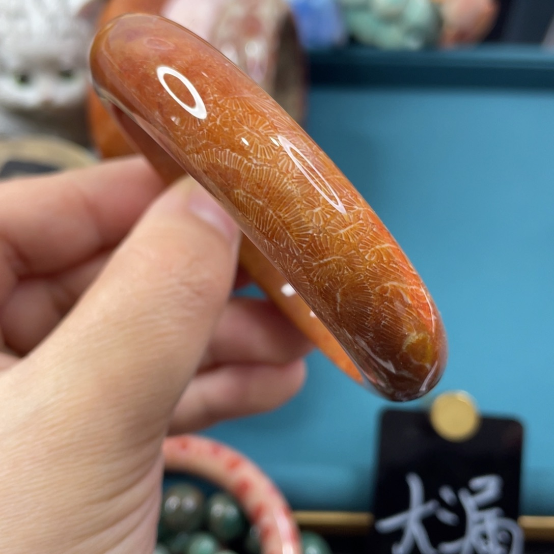 未镶嵌手镯硅化玉