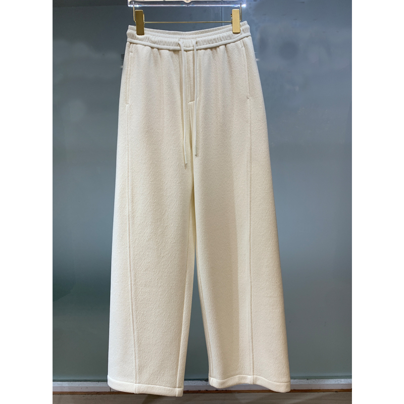 8070九月2025高端定制直筒裤高腰窄版弯刀裤气质百搭休闲阔腿裤