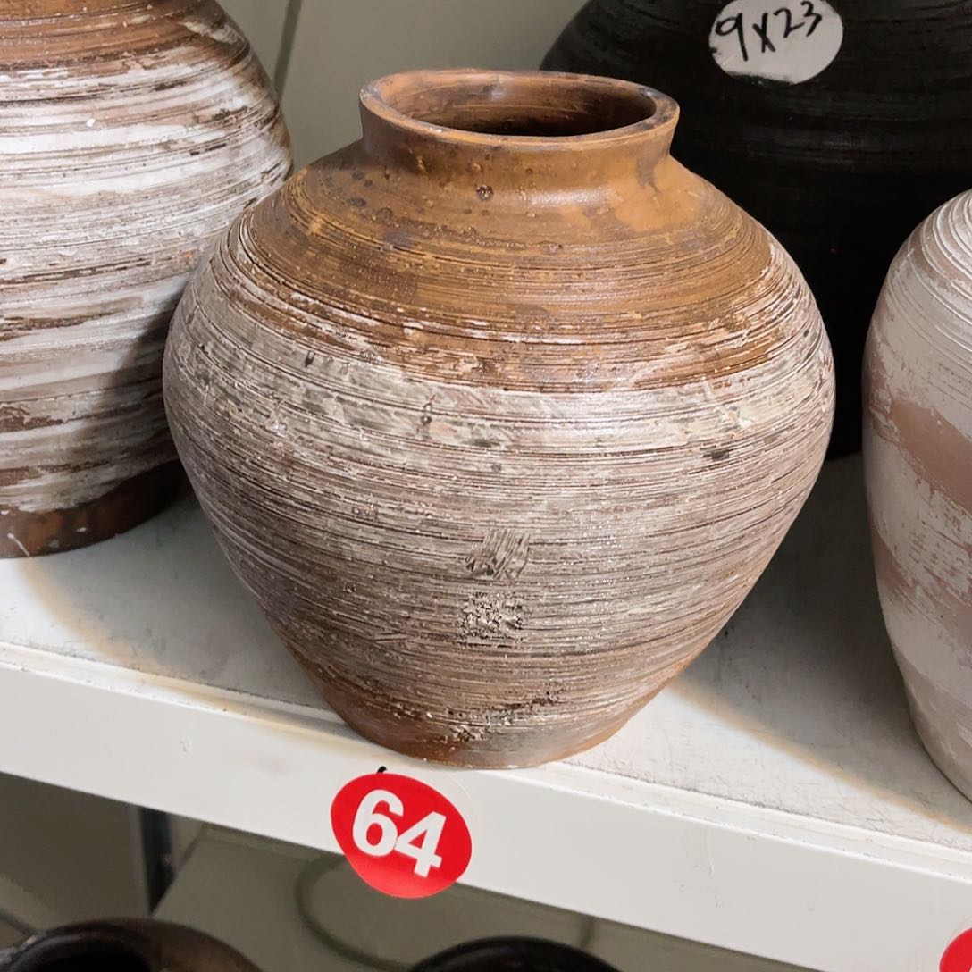 红陶无孔无孔口径8高度20