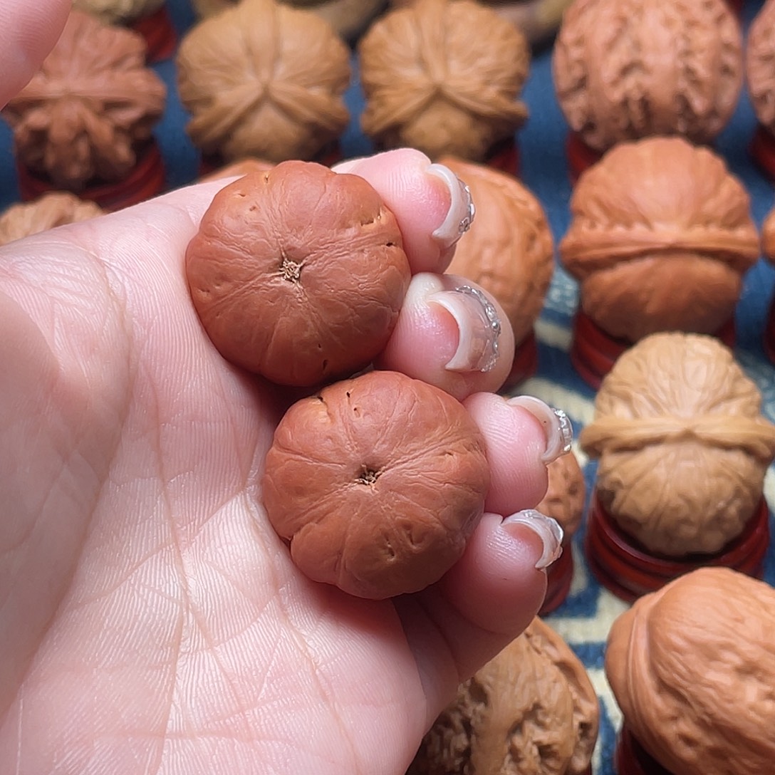 马***生文玩核桃把件精品四棱