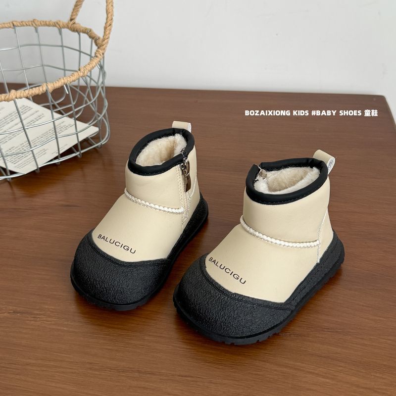 冬季雪地靴休闲靴子棉鞋秋冬鞋子平跟女男男女通用