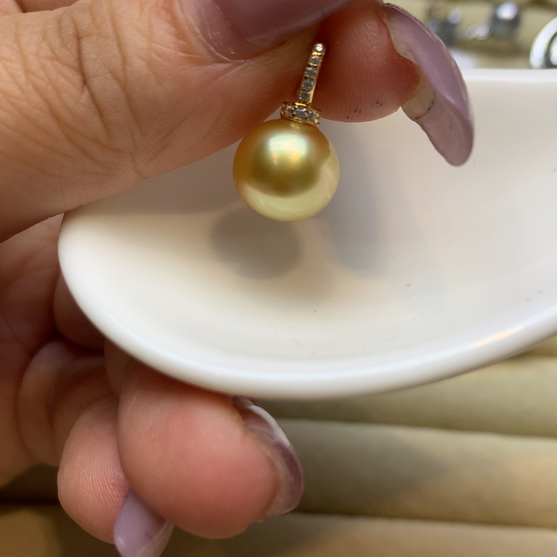 颈饰银S925镶嵌海水珍珠