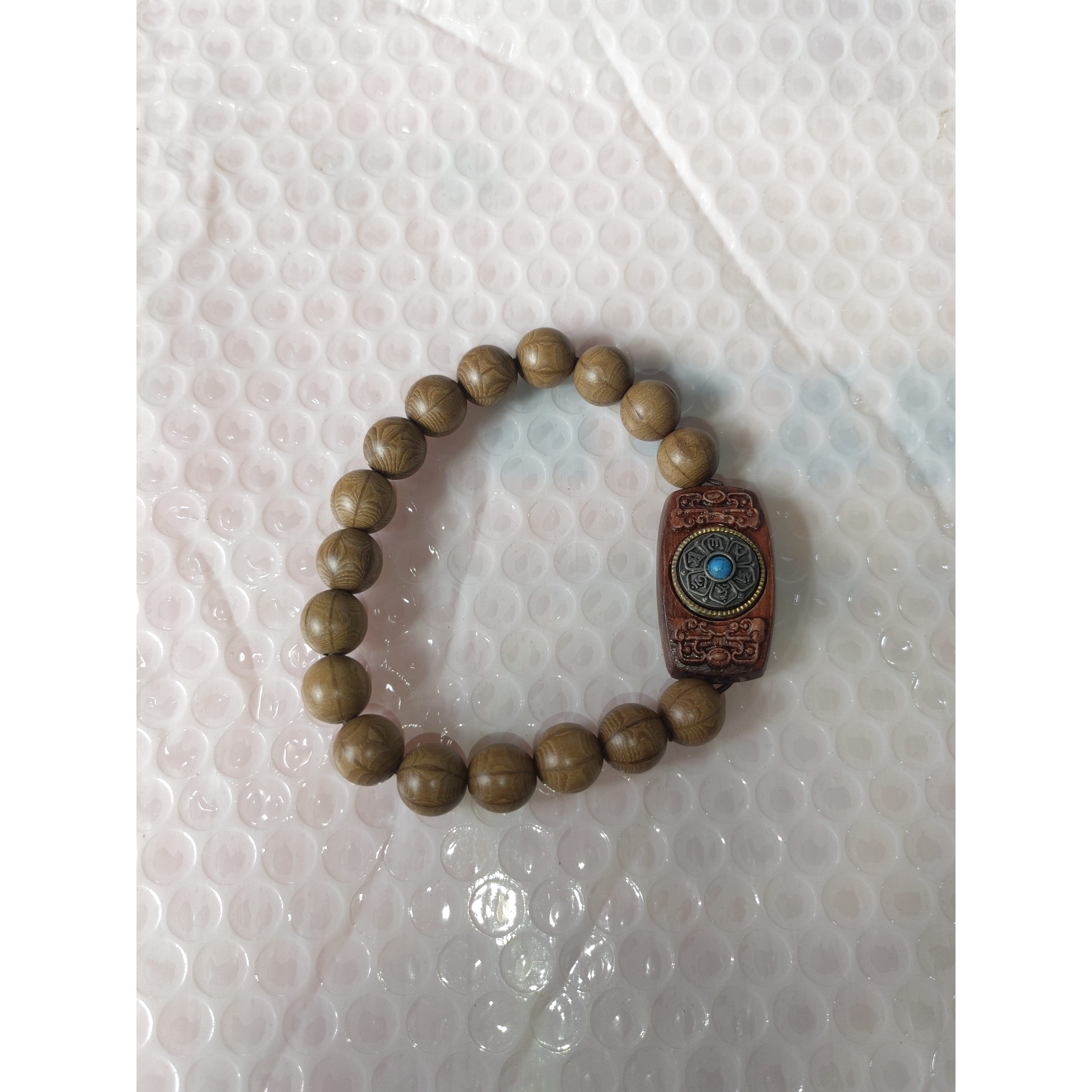 【无礼盒】六道木1.0+六字箴言转盘单圈木串 ZX 296