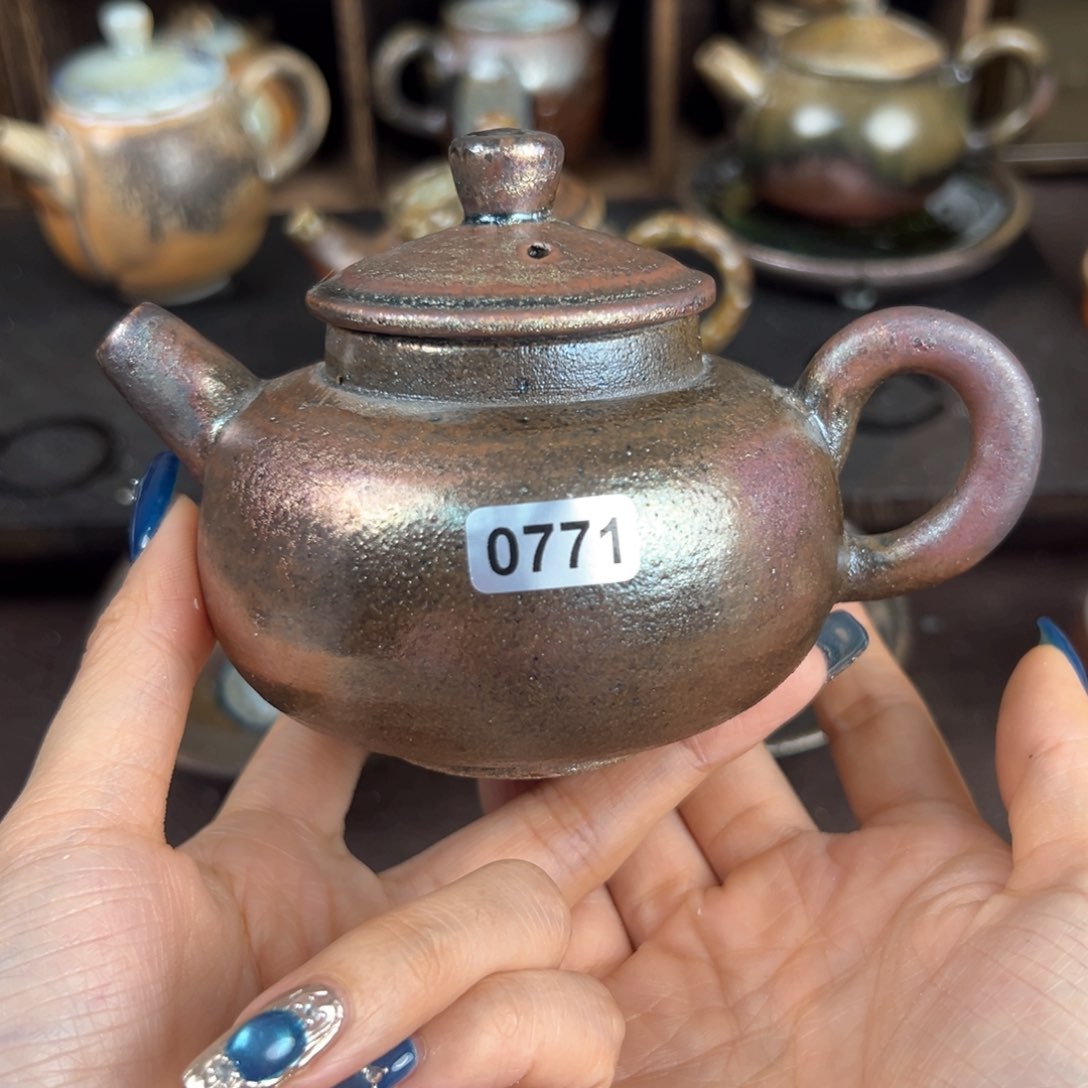 杯柴烧茶器铁胎壶