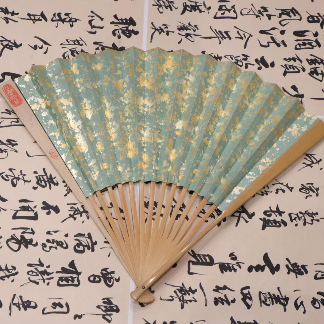 徐叔纯手工精制 玉竹折扇 文玩折扇 把玩扇子