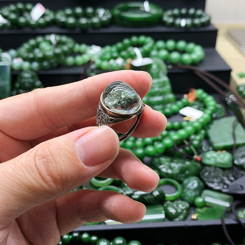 【闪购商品】水晶戒指银S925镶嵌乐*