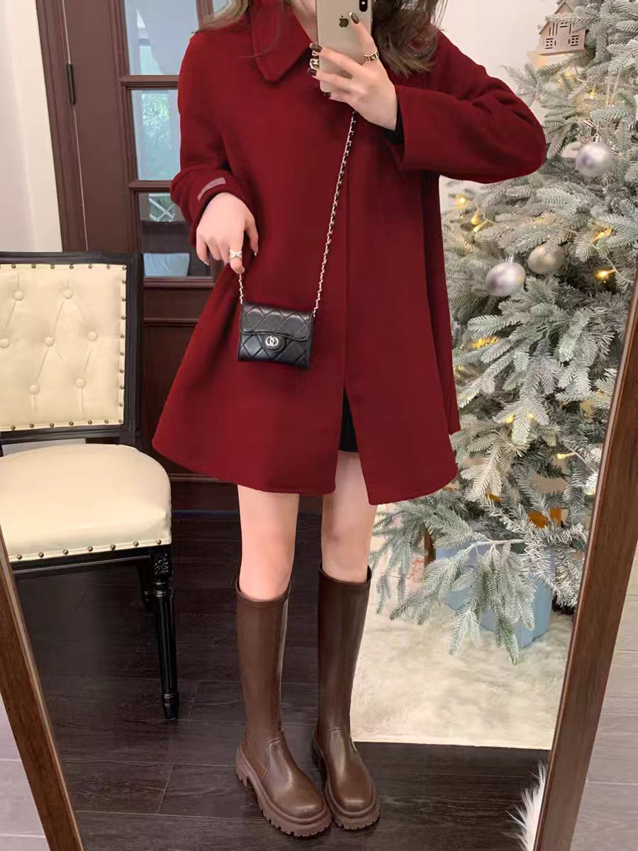 肥仔女鞋 8007-2 棕色 秋冬新款时尚百搭气质骑士长靴长筒女靴