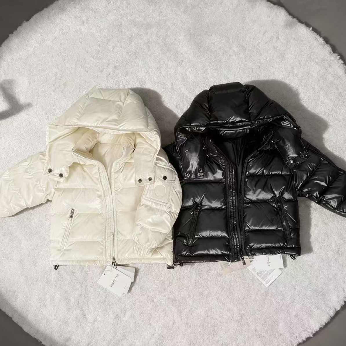 2025男童经典羽绒服女宝90绒连帽羽绒服