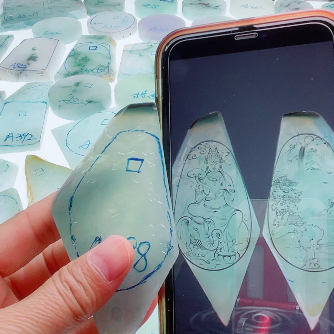 定制翡翠未镶嵌天然缅甸翡翠A货