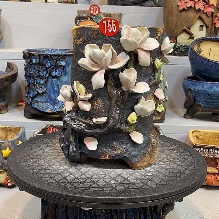 756 号陶然花器手工花盆