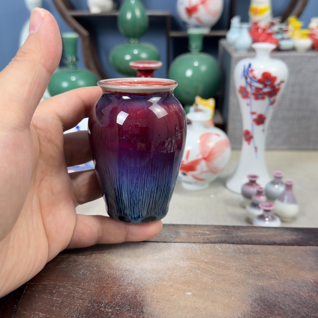 陶瓷手工小花器摆件