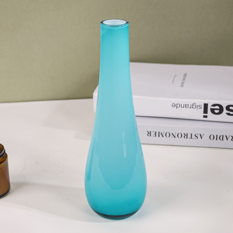 L492 现代化青绿花瓶花器居家装饰摆件插花器