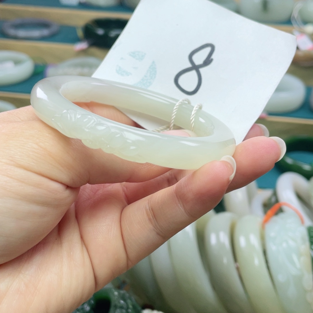 未镶嵌手镯和田玉圈口53