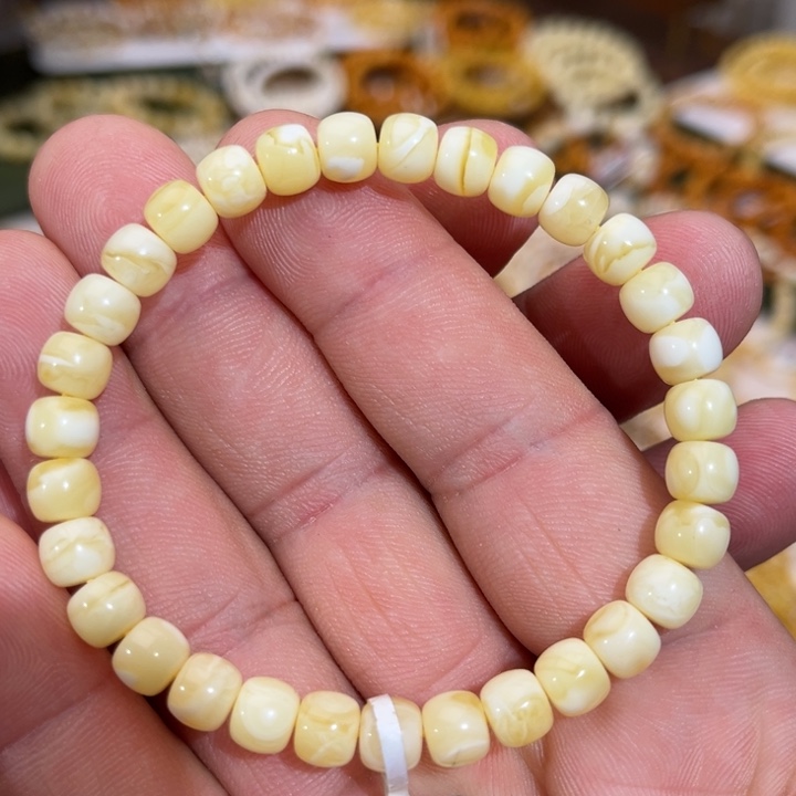 琥珀未镶嵌手链000007.0mm