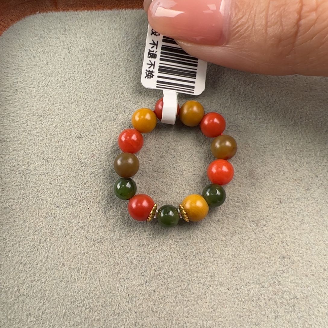 南红玛瑙未镶嵌（巧家包浆戒指5mm