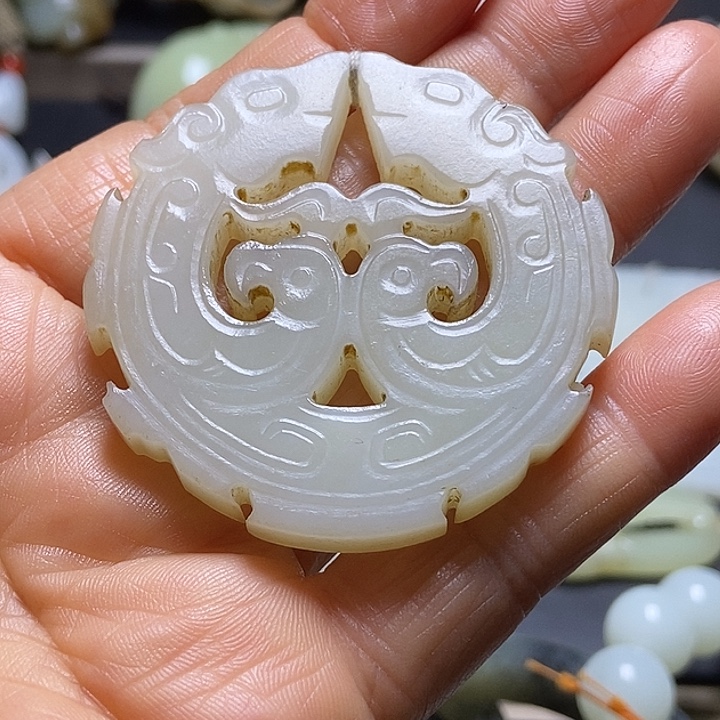 和田玉未镶嵌挂件