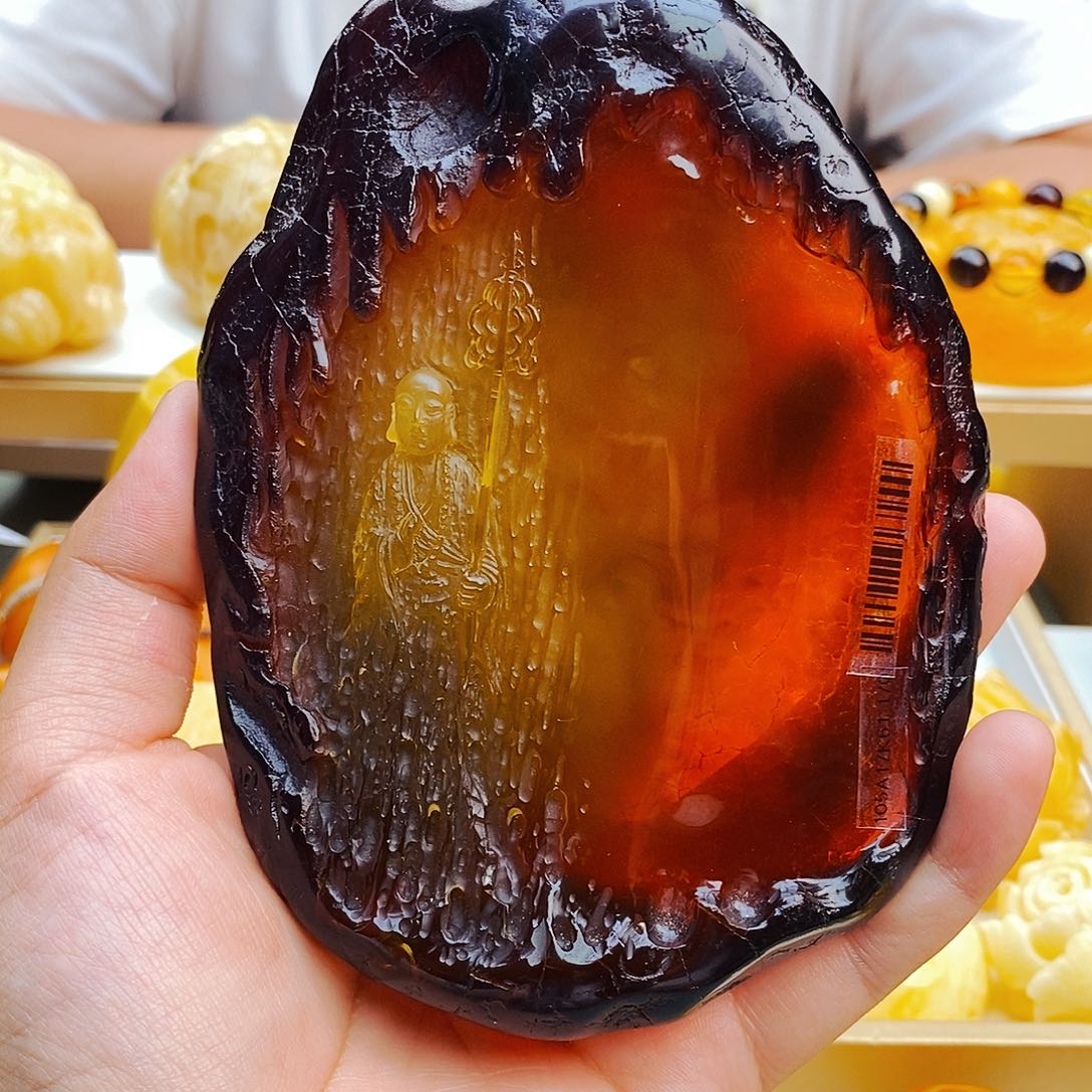 蜜蜡颈饰未镶嵌天然保真假一赔十105