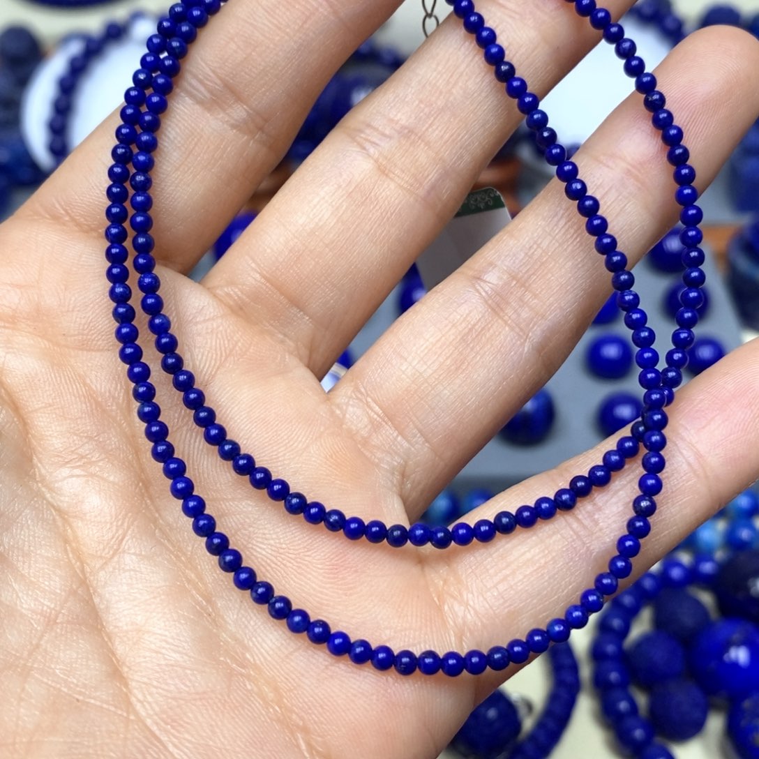 豆***串青金石未镶嵌颈饰