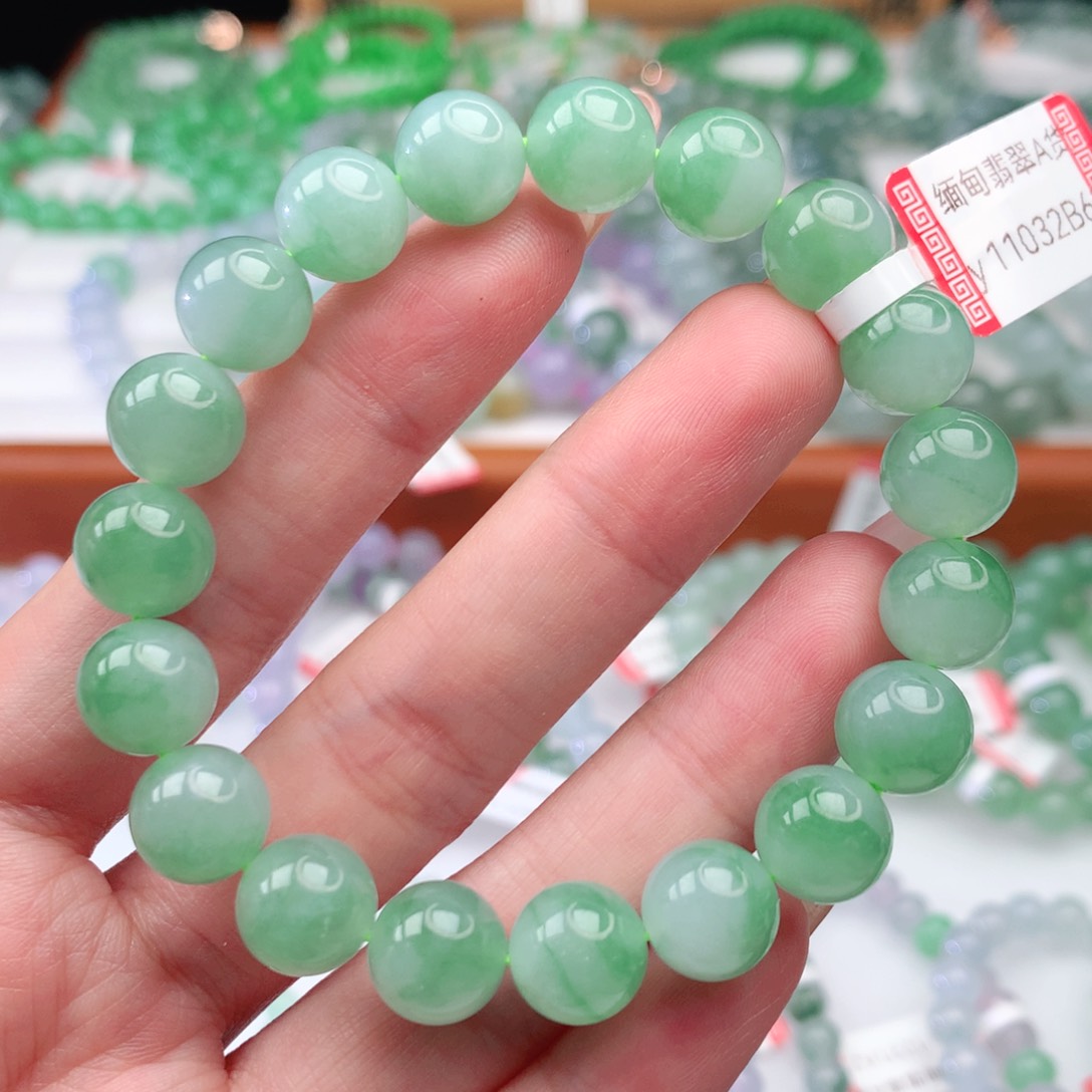 翡翠手链未镶嵌翡翠10mm