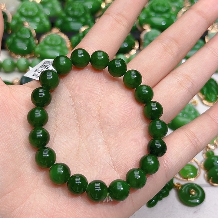 和田玉（碧玉）手串未镶嵌