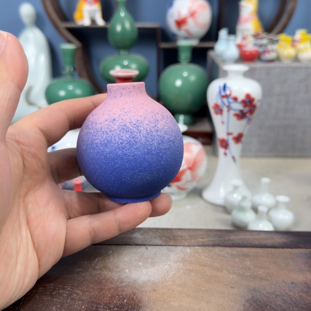 陶瓷手工小花器摆件