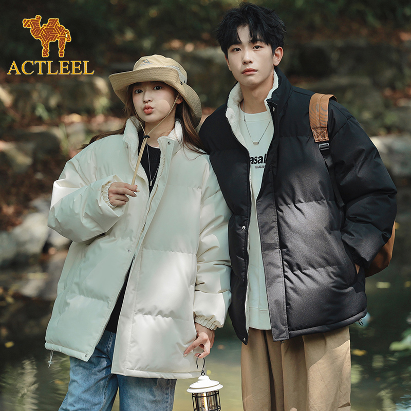 美洲宽松加厚韩版冬季棉衣立领男士厚款商务棉服潮流保暖