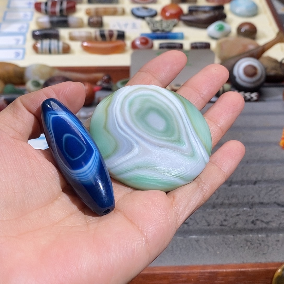 道***安玛瑙/玉髓合金颈饰