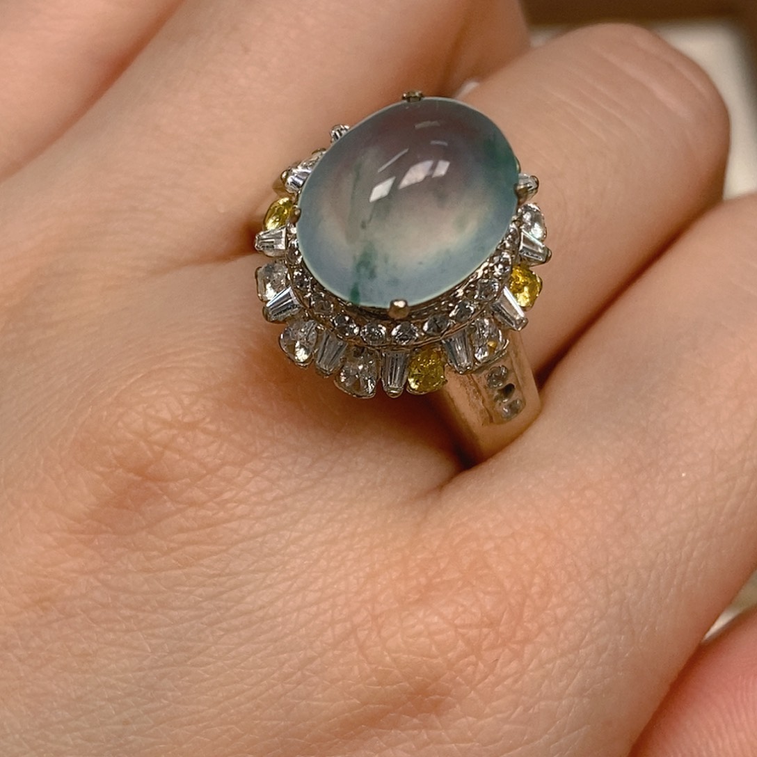 翡翠戒指未镶嵌翡翠