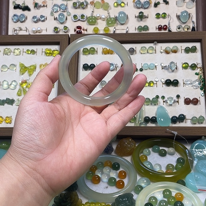 蛇纹石玉足银镶嵌葫芦012