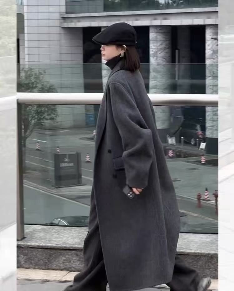 1001-1200女款双面羊绒大衣气质百搭