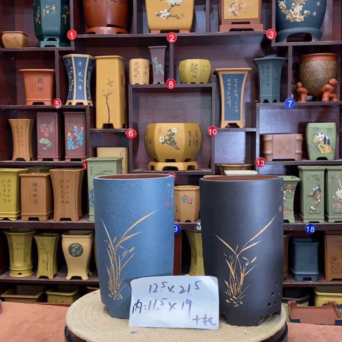 紫砂花盆紫砂花盆