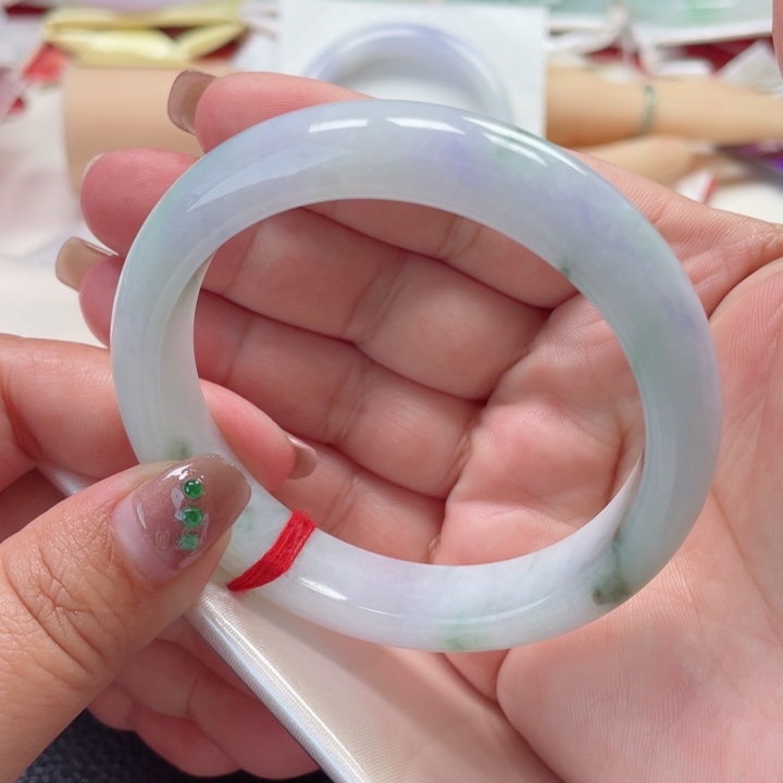 翡翠手镯未镶嵌缅甸翡翠手镯58圈