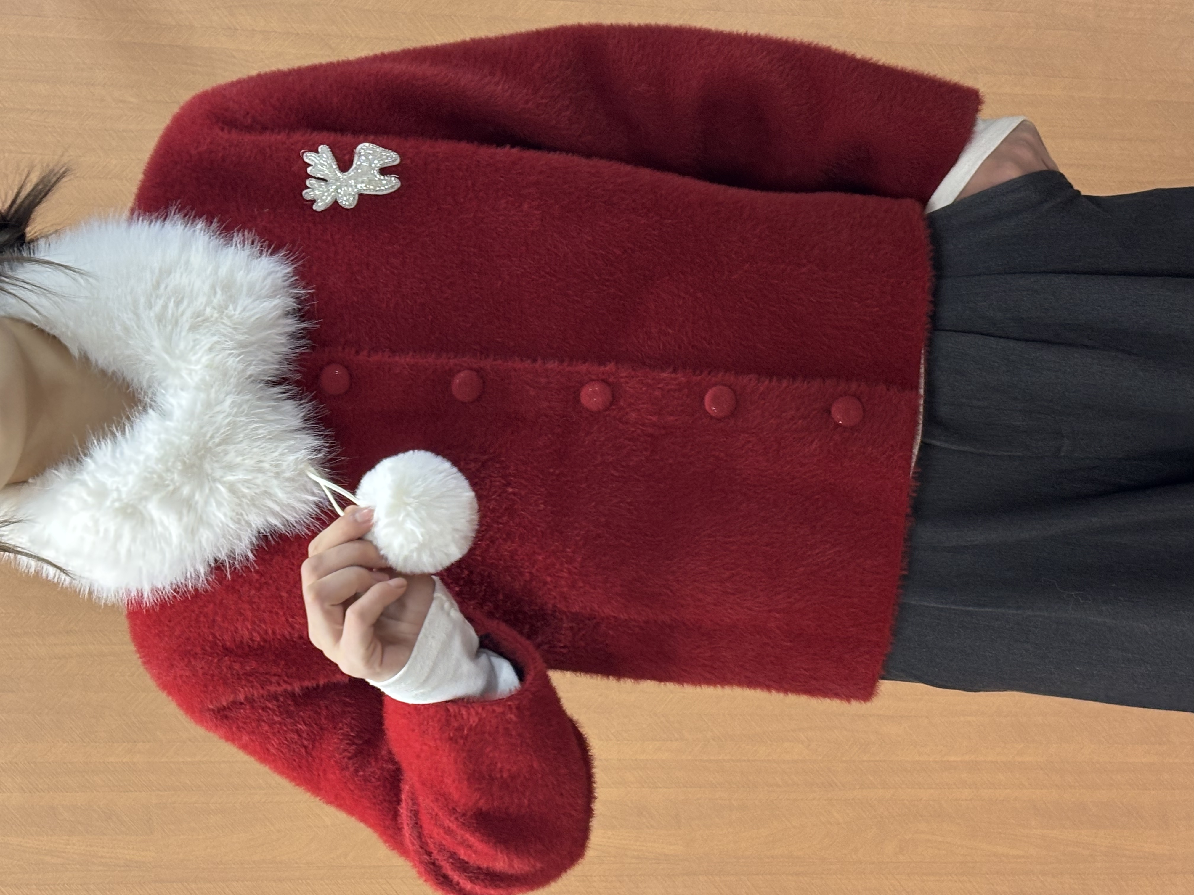 新款气质时尚短款百搭时尚法式女装小香风-B686红色