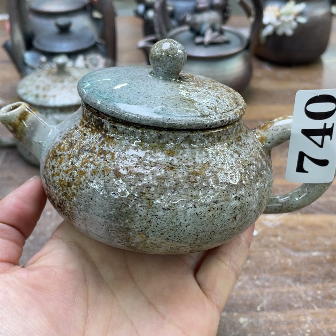 陶纯手工柴烧茶壶茶具