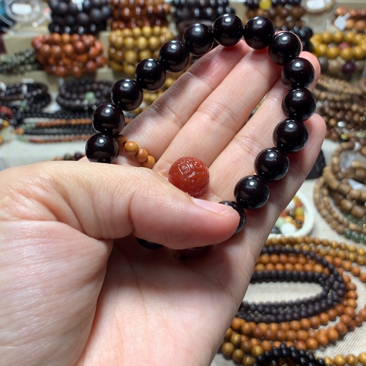 手串/手链小叶紫檀B****.1.0带星单圈+配饰