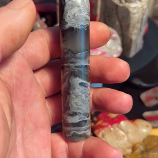 昌化石印石水墨冻圆章