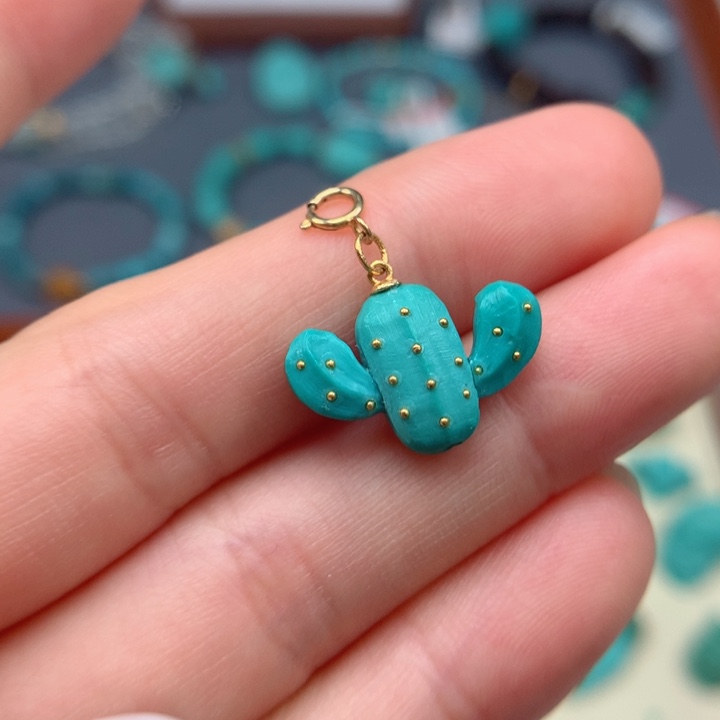 绿松石绿松石配饰18K金镶嵌