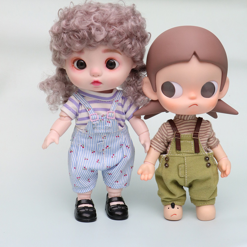zsiga嘎子姐Molly背带裤适配向往之处BJD1/8娃娃关节玩偶衣服裤子