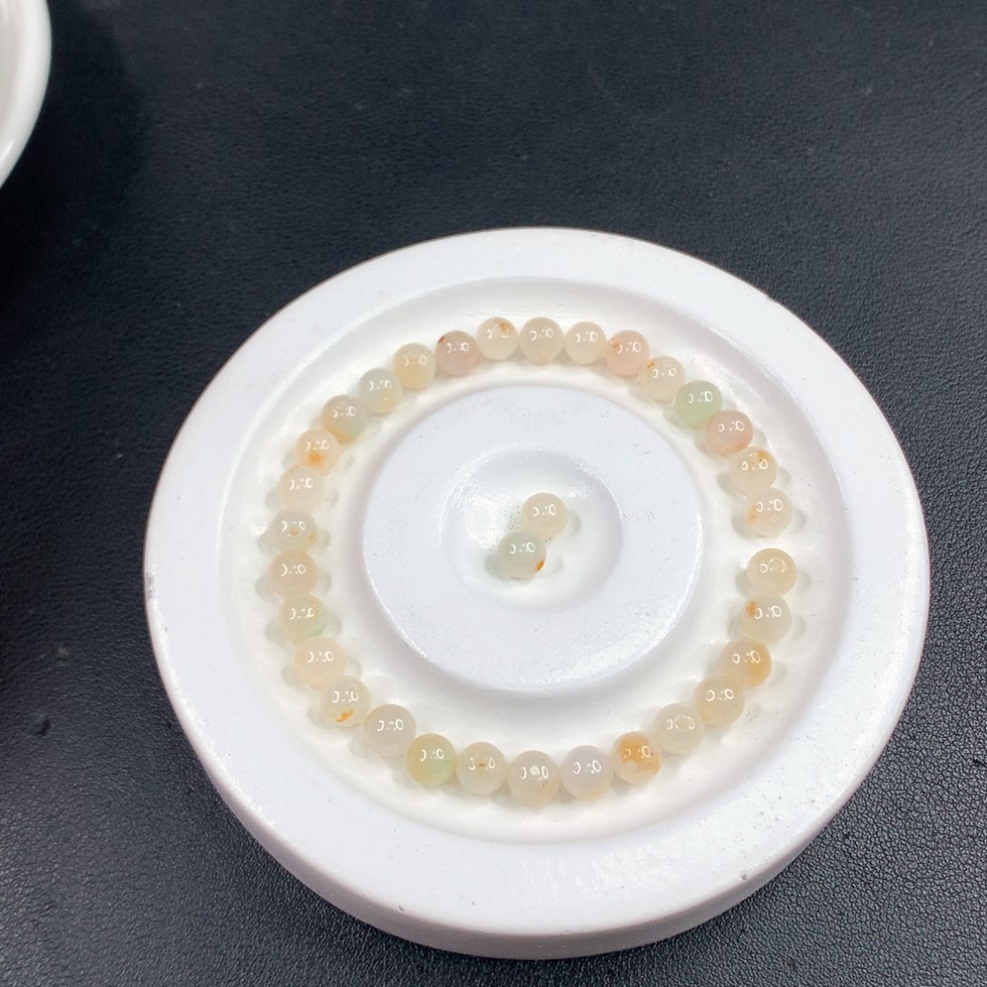 未镶嵌手链翡翠翡翠散珠多样性发一