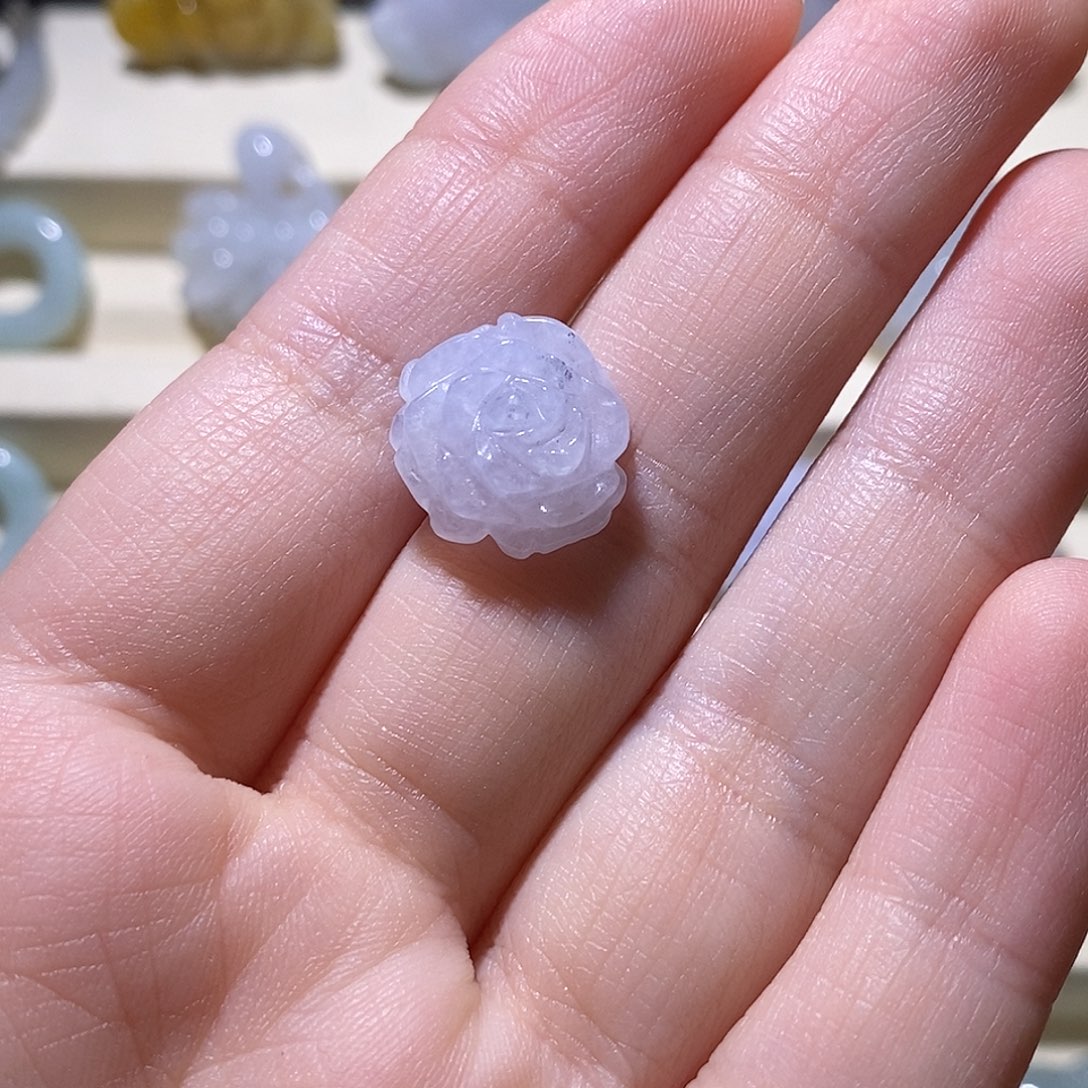 抹***茶翡翠散珠未镶嵌翡翠