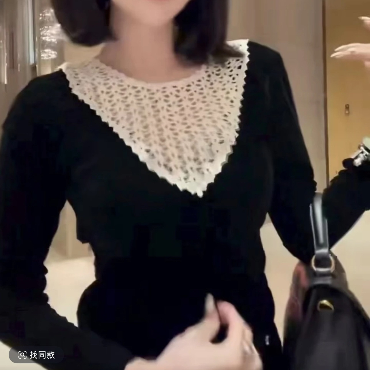 赫本风法式小众上衣2025秋季高级感轻奢减龄洋气黑白撞色气质衬衫