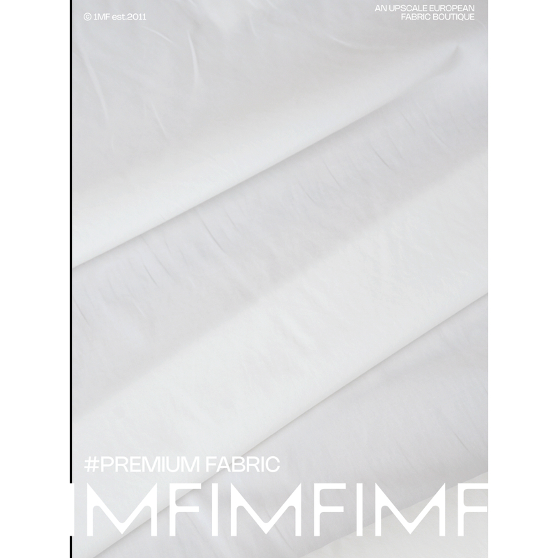 JIS 100%棉 纯白色连衣裙衬衫布料面料面料 幅宽132CM J46273 100