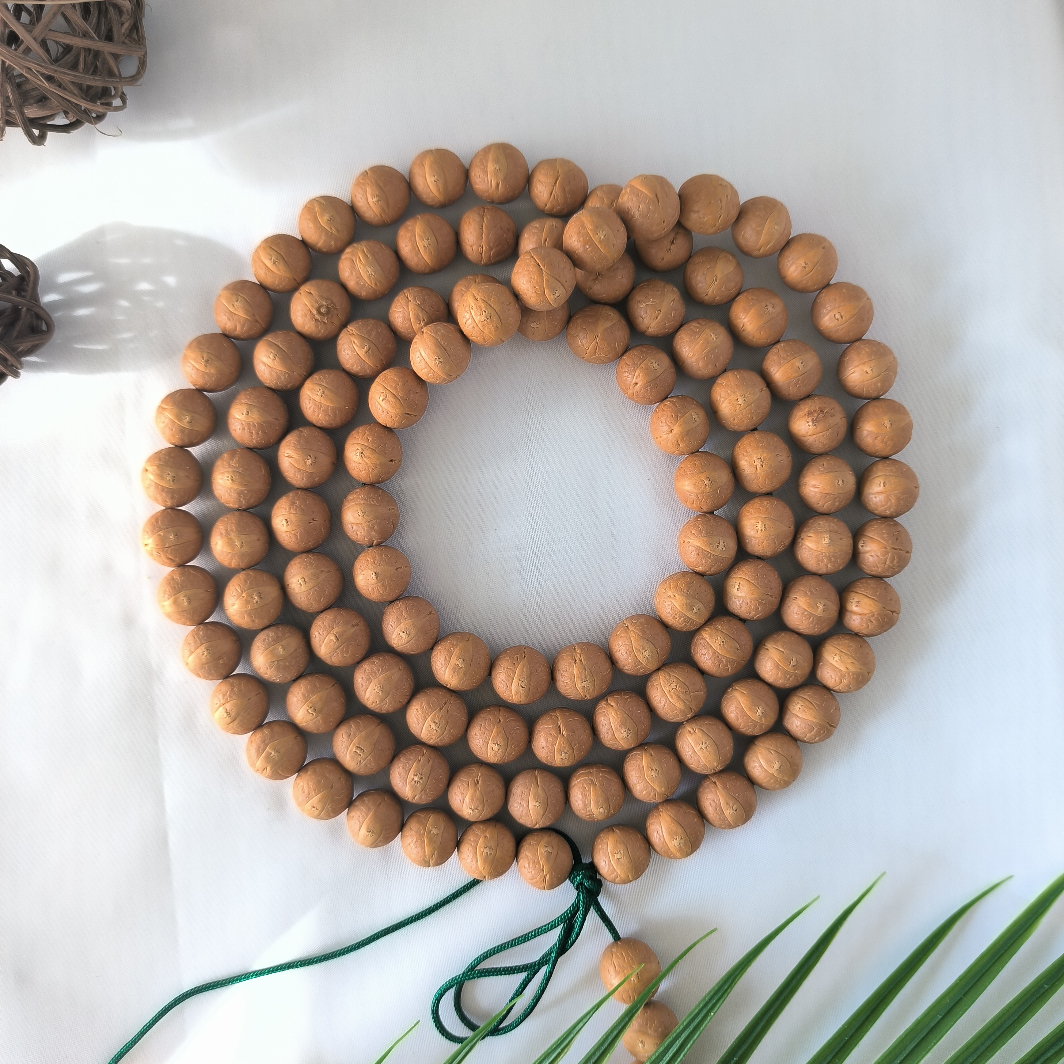 【WF115231】11.5mm凤眼尼泊尔菩提文玩手串108念珠脖挂