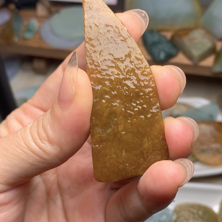 翡翠未镶嵌颈饰天然