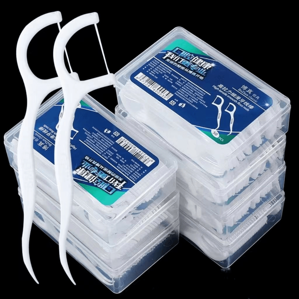 【新人福利】牙线棒50只盒装高弹力超细高拉力高分子一次性洁牙MY