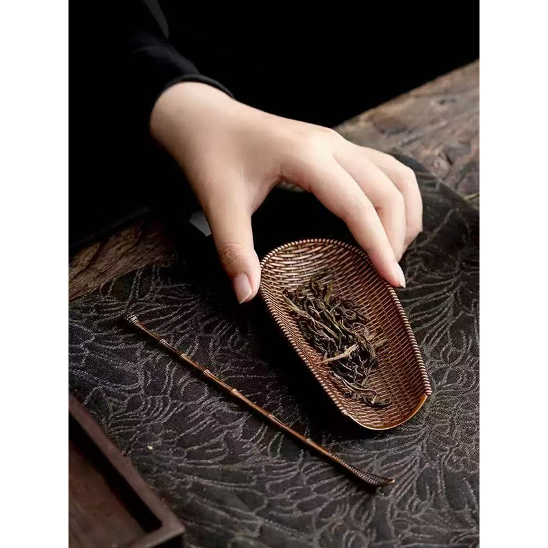 新式茶则茶荷茶匙茶拨功夫茶道配件-0011