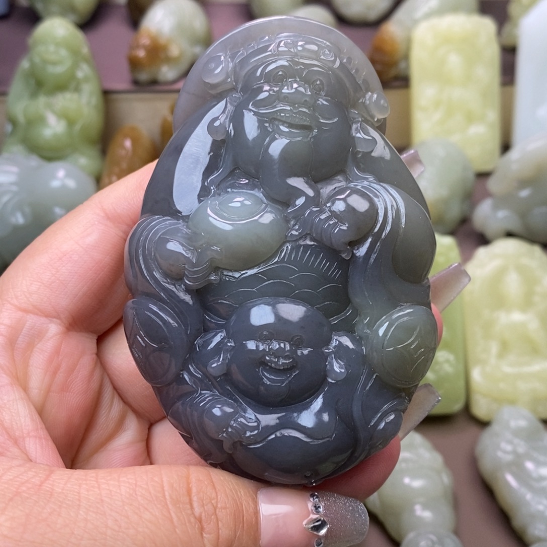 听***洪和田玉未镶嵌把件