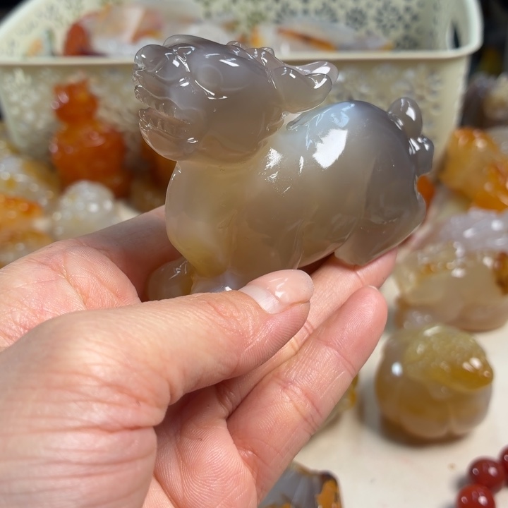 玛瑙/玉髓未镶嵌吊坠(不含链)