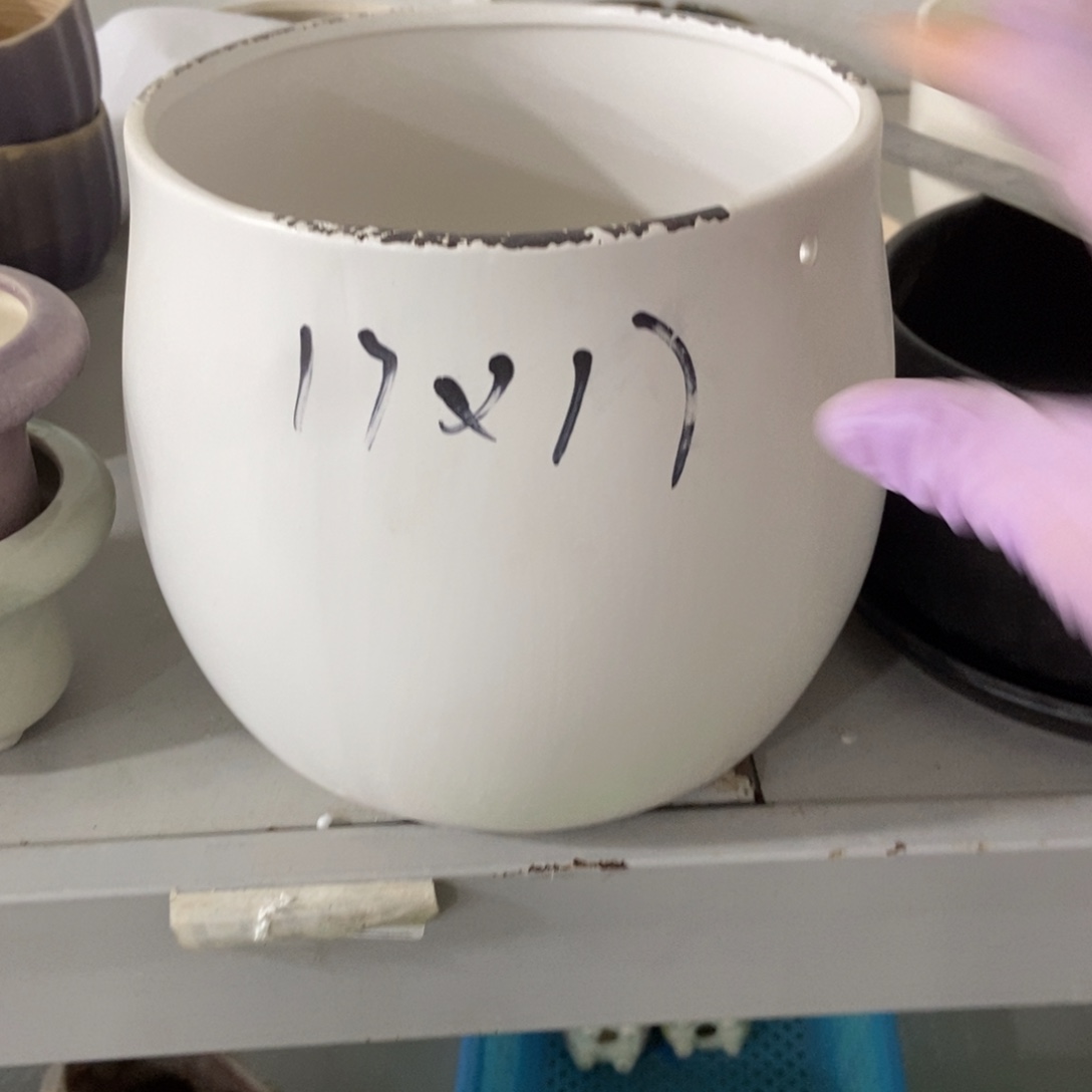 红陶高温陶瓷花盆